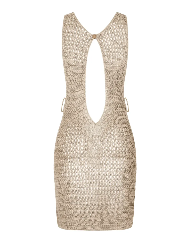 Sexy Vacation Style Knit Bikini Beach Cover-up Dress