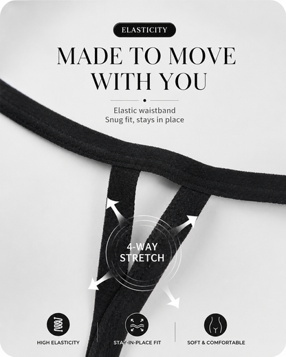 Sexy Men's Thong with Metal Chain Detailing