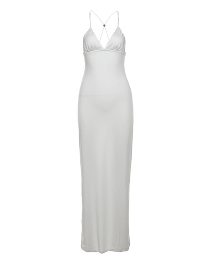 Sexy Halter Tie Backless Butterfly Detail Printed Bodycon Dress