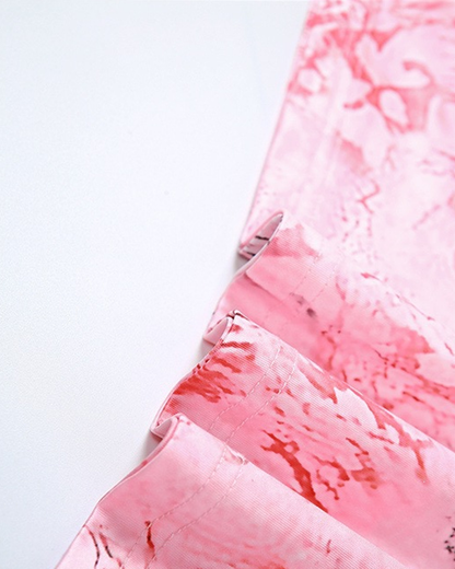 Sexy Halter Tie Backless Butterfly Detail Printed Bodycon Dress