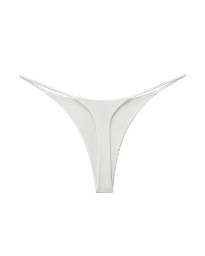 Double-Layer String Cotton T-Back Thong