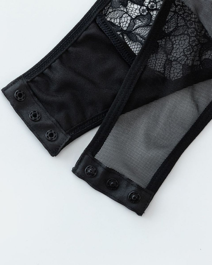 Sexy Leopard Print Lace Patchwork Push-Up Shaping Bodysuit