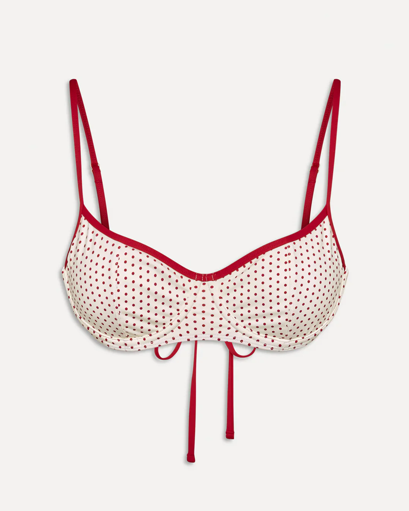 Red Polka Dot Vacation Two-Piece Bikini