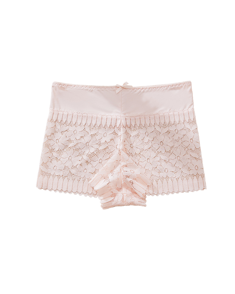 Sexy Hollow-Out Lace Mid-Rise Breathable Boyshorts