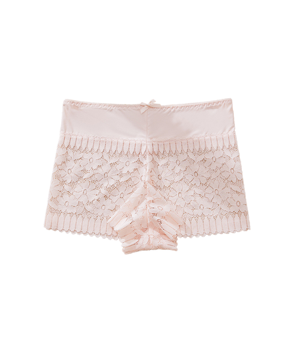 Sexy Hollow-Out Lace Mid-Rise Breathable Boyshorts