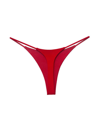Double-Layer String Cotton T-Back Thong