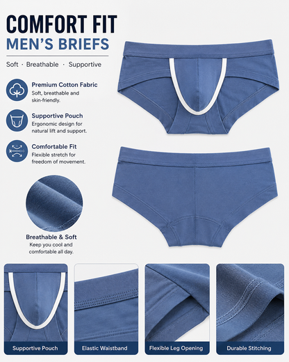 Sexy Comfortable Cotton Men's Briefs