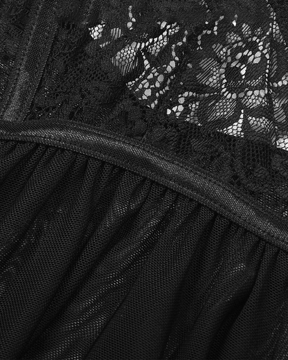 Sexy Ultra-Thin Lace Mesh Lingerie