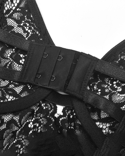 Sexy Ultra-Thin Lace Mesh Lingerie