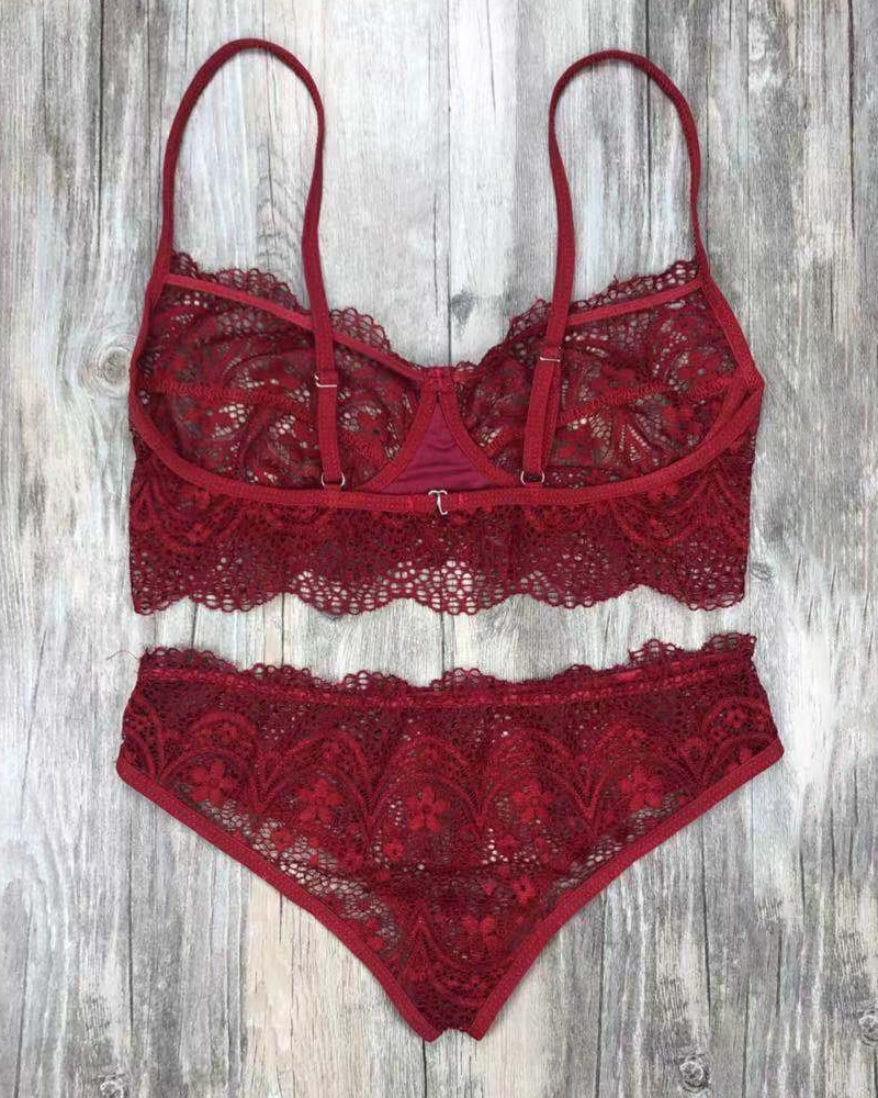 Sexy Lace Bralette Set