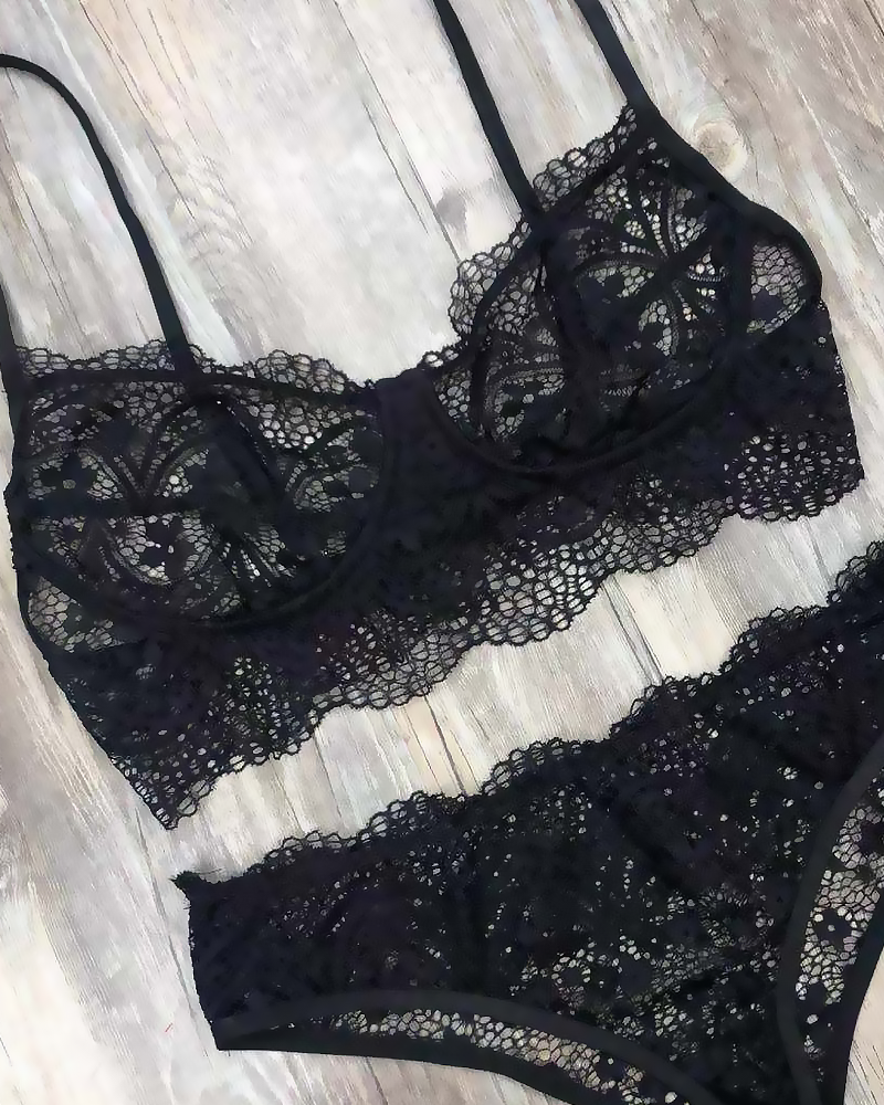 Sexy Lace Bralette Set