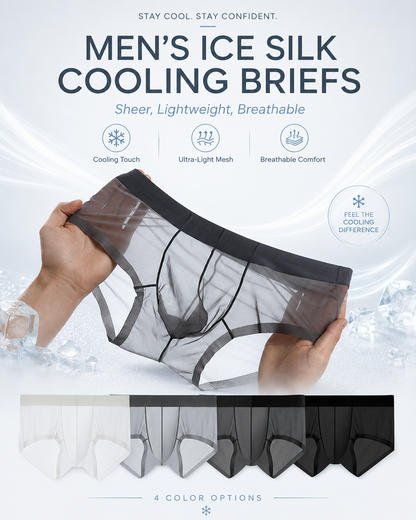 Men’s Ice Silk Sheer Cooling Briefs