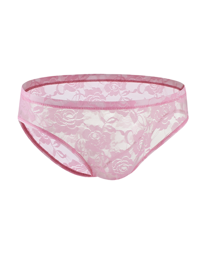 Men's Sexy Sheer Lace Briefs