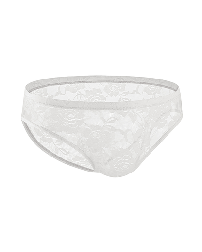 Men's Sexy Sheer Lace Briefs