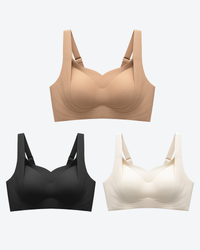 1 Khaki+1 Black+1 Nude