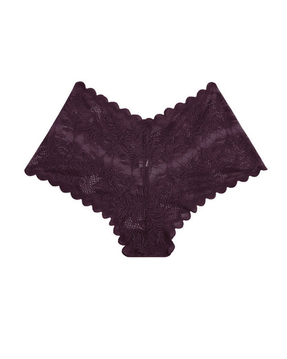 Women's Cotton Bottom Semi-Transparent Seamless Soft Lace Panties