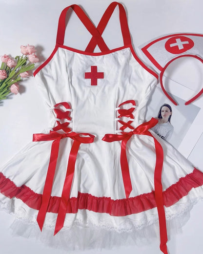 Halloween Cosplay Nurse Uniform Sexy Lingerie Set