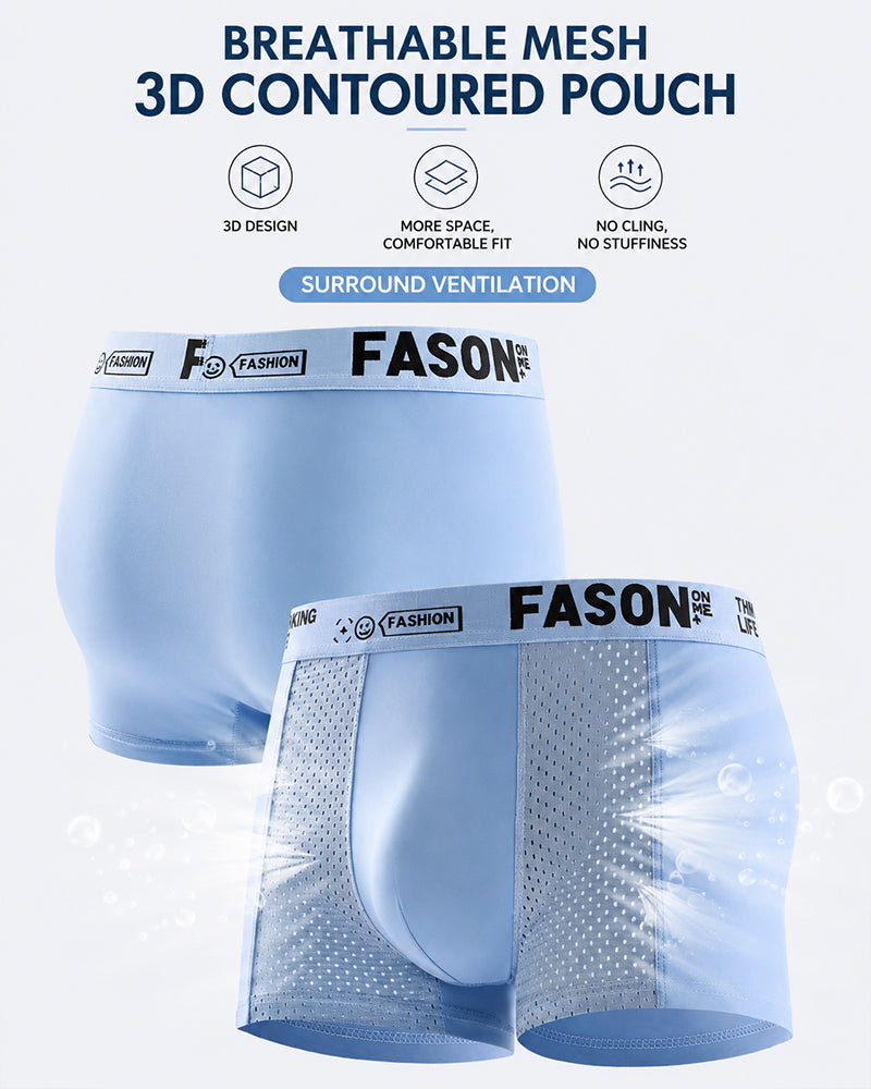 Multiple Pack Men's Letter Belts Comfortable Breathable Boxer Briefs