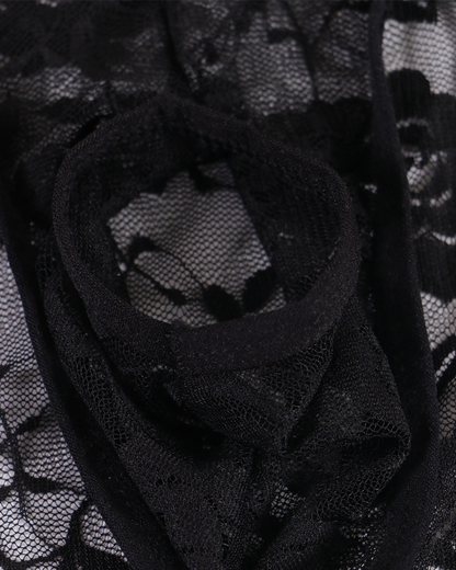 Men's Sexy Bow Detail Lace Cutout Briefs