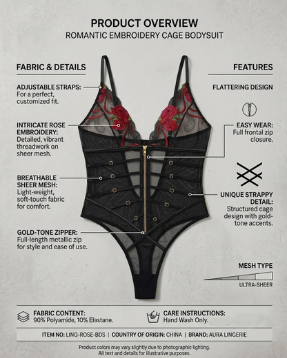 Sexy Lace Mesh Sheer V-Neck Shaping Spaghetti Strap Bodysuit