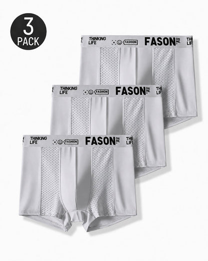 Multiple Pack Men's Letter Belts Comfortable Breathable Boxer Briefs