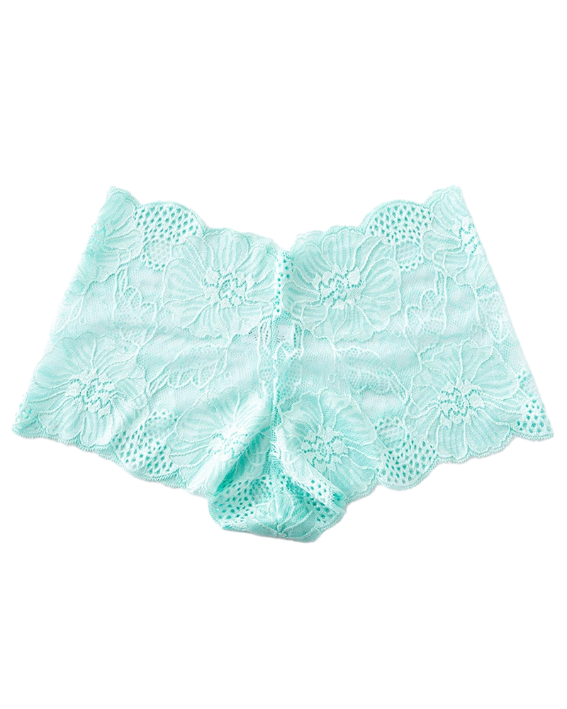 Sexy Low-Rise Lace Seamless Panties with Cotton Crotch