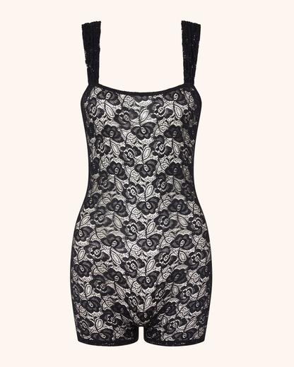 Sexy Sheer Floral Lace Romper Lingerie Bodysuit