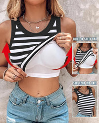 black and white stripes