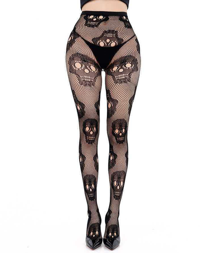 3-Pack Halloween Fishnet Tights Mixed Pattern Set