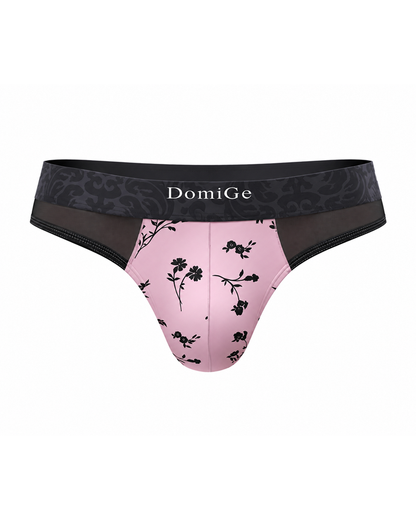 2-Pack Sexy Men's Printed Mesh Low-Rise Thongs