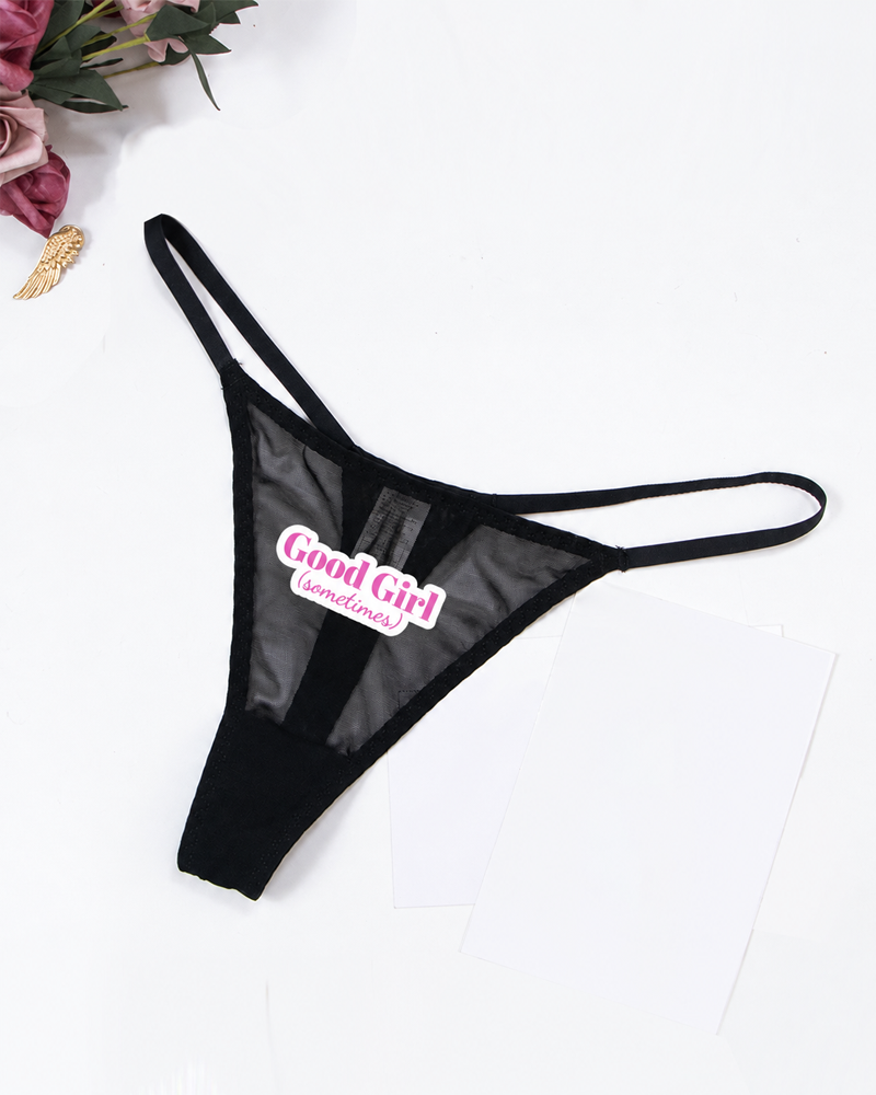3-Pack Low-Rise String Thong Panties – Solid & Mixed Print Sets