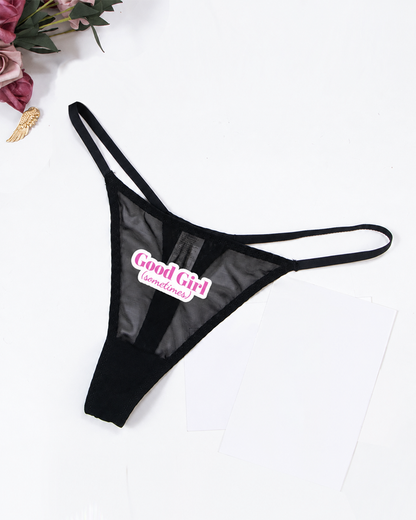 3-Pack Low-Rise String Thong Panties – Solid & Mixed Print Sets