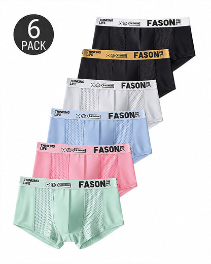 Multiple Pack Men's Letter Belts Comfortable Breathable Boxer Briefs