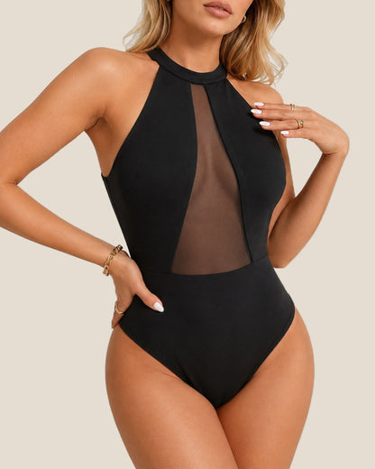 Sexy Backless See-through Mesh Bodysuit